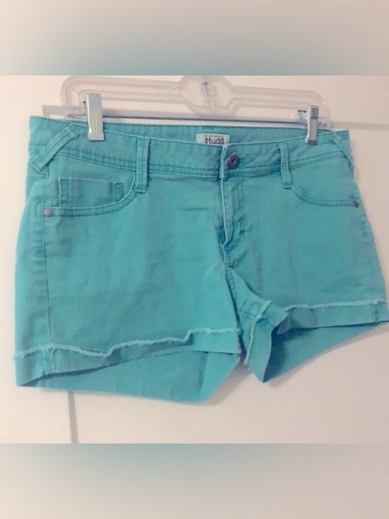 Mudd Pants - MUDD Teal Green Blue Womens Shorts Juniors Size 15